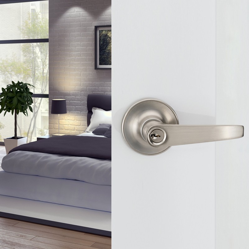 HAIFUAN Door Lever Handle Lock for Entryway Passage Bathroom (802-K)