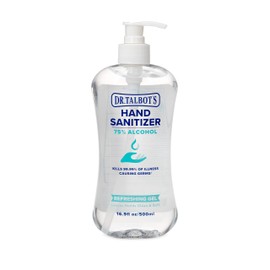 Dr. Talbot's Refreshing Gel Hand Sanitizer With Easy Pump, Fragrance Free, 16.9 Fl Oz