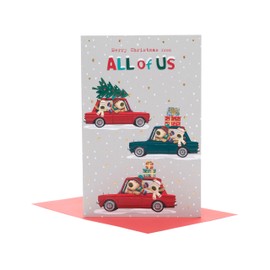 Boofle Merry Christmas From All Of Us Festive Family Christmas Greeting Card