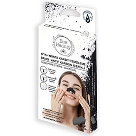 BEE BEAUTY SİYAH NOKTA KARŞITI TEMİZLEME BANDI AKTİF KARBON İÇERİKLİ - NOSE PORE STRIPS CHARCOAL