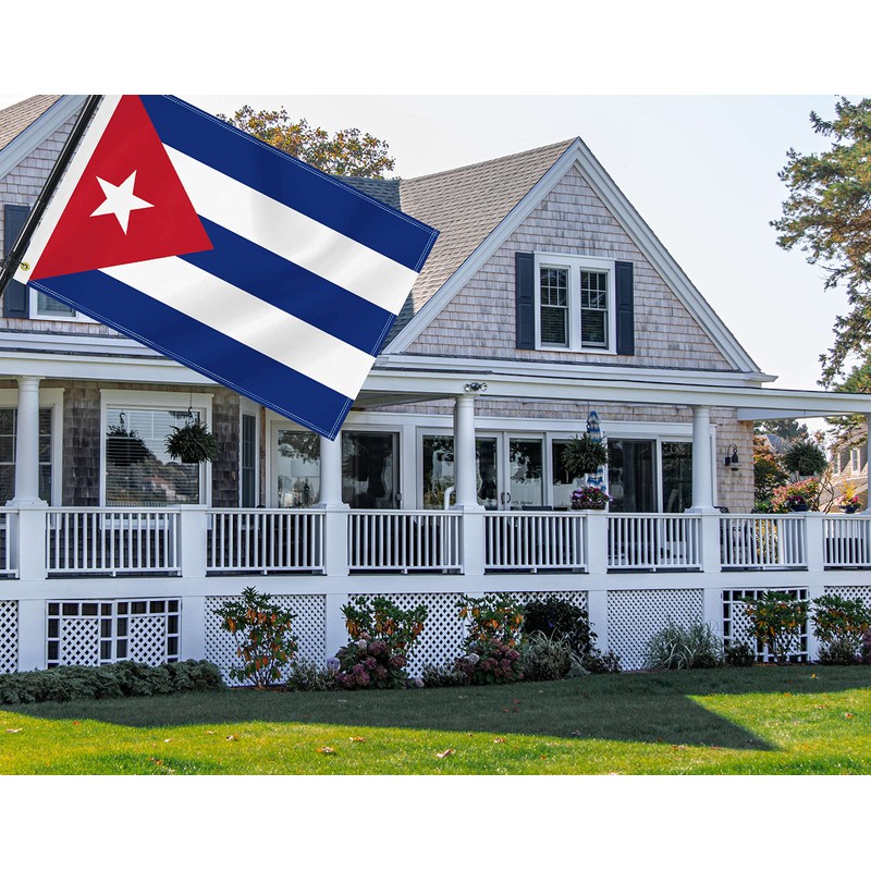 2×3 FT Cuba Flag,Medium 60×90 CM Cuban Outdoor Banner,100D Decor,Doube