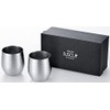 Asahi SUSCUP SCS-18T-2P Sass Hammered Locking Cup, 11.8 fl oz