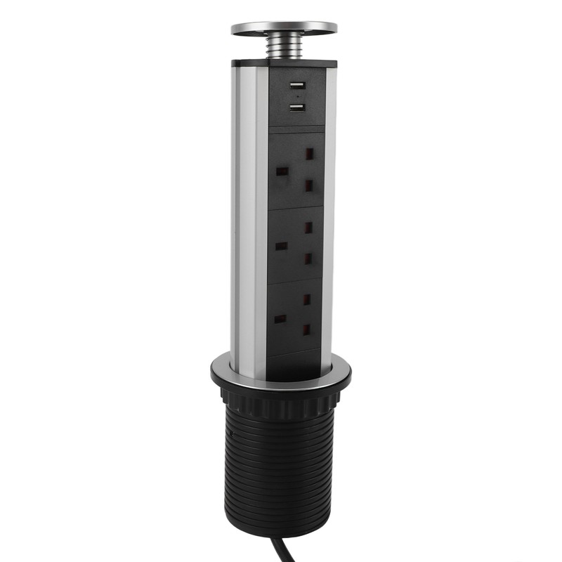 Pop Up Outlet Socket Recessed Retractable Power Strip Charging Station