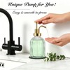 SheeChung Clear Glass Soap Dispenser, 12 Oz Liquid Hand Soap