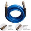 aunstarwei PVC Reinforced Air Compressor Hose Blue with 1/4" Europe