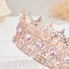 JITINX Queen Crown Wedding Rhinestone Heart Crowns and Tiaras for
