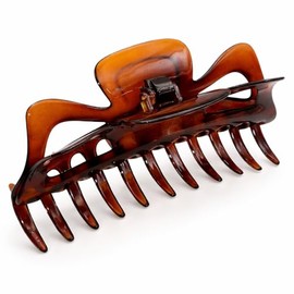 Parcelona French Large 5.5 Inches Celluloid Tortoise Shell Claw Jaw Hair Clip