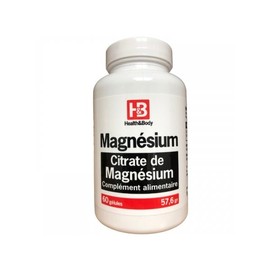 헬스 앤 바디 마그네슘 마그네슘 시트레이트 60 캡슐 57.6g Health & Body Magnesium Magnesium Citrate 60 Capsules 57.6g