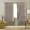 Joydeco 100% Black Out Curtains 63 inch Long 2 Panels