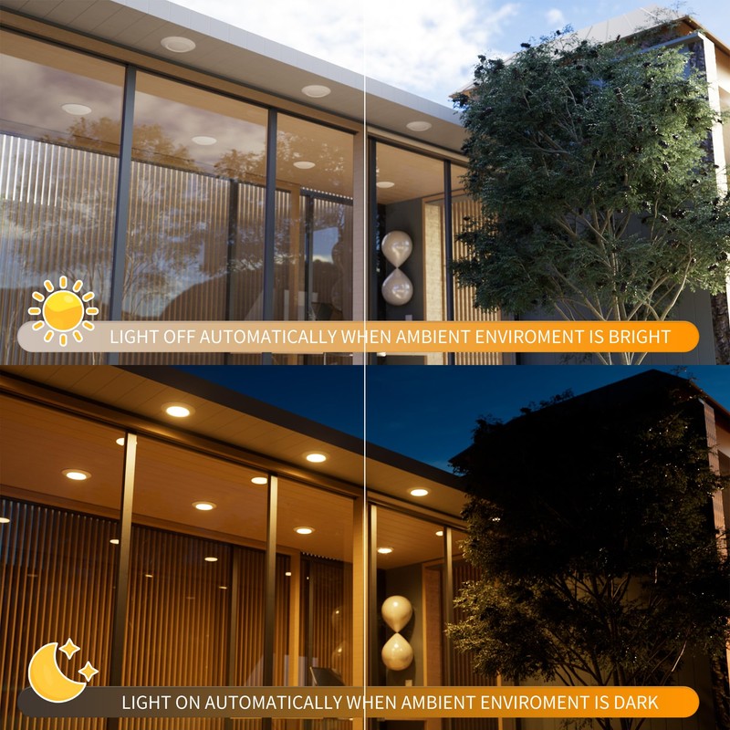 JULLISON 6 Inch LED Low Profile Disk Light with Dust