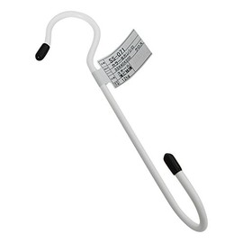 Waki Sangyo SS-071 Color S Can Cross Hook Hanging White Diameter 1.3 x 1.6 x 7.9 inches (33 x 40 x 200 mm)
