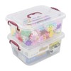 Joyeen 8 Quart Plastic Latching Storage Bins, Storage Boxes with