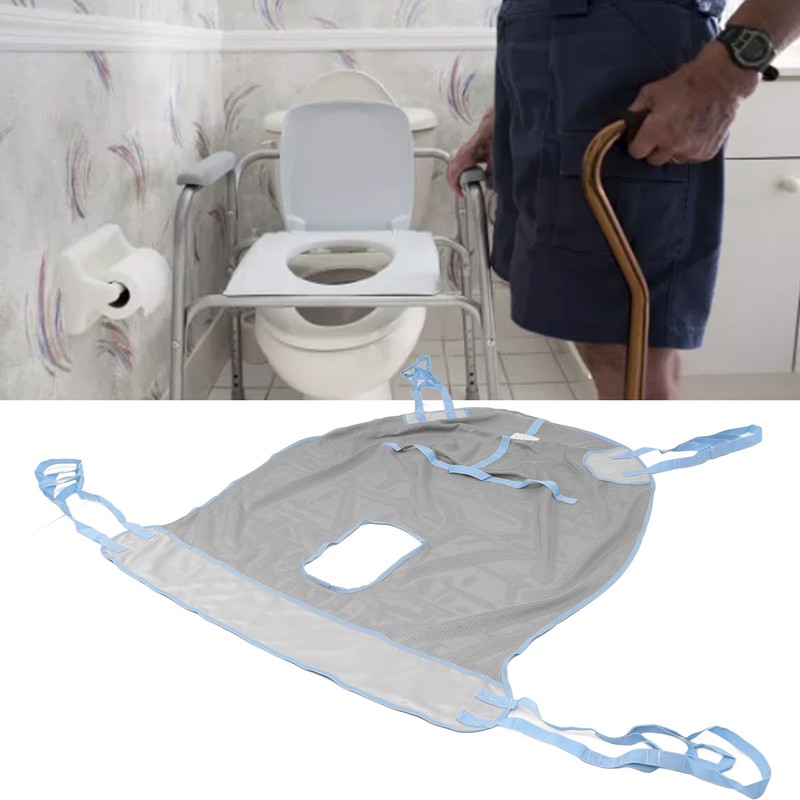 Patient Lift Sling 4 Positions 230KG Capacity Hole Design Mesh