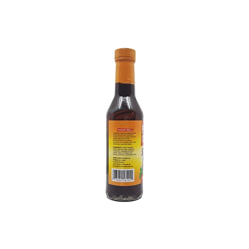 Prime Choice steak sauce in 9.6-ounce glass bottle