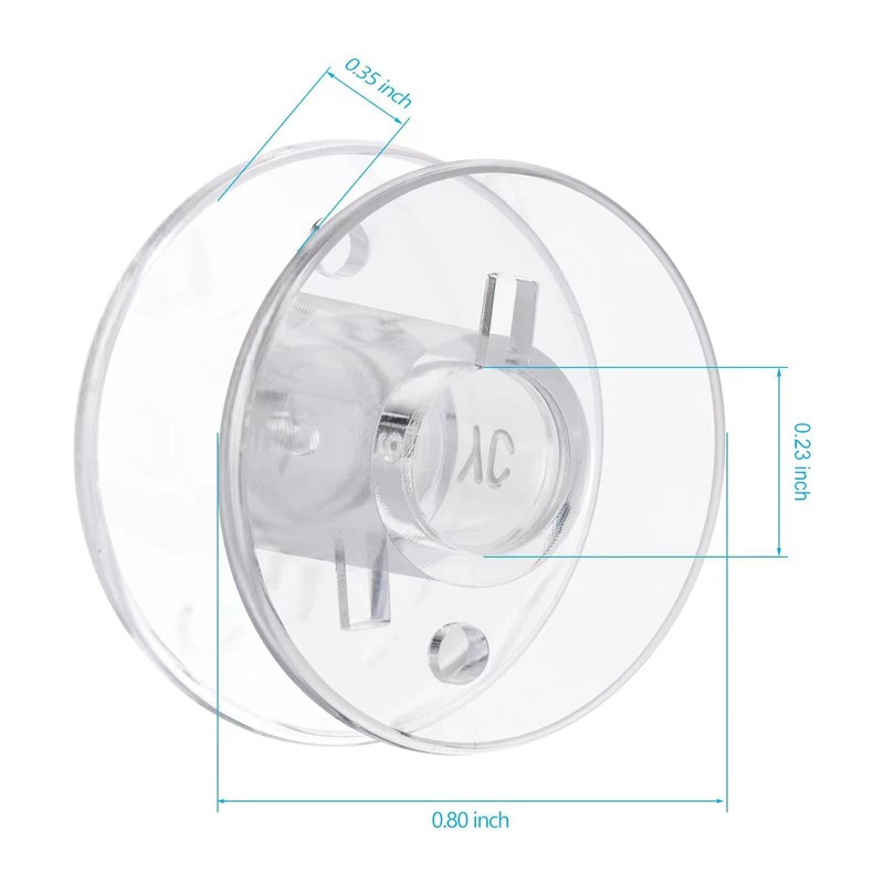 100 pcs Bobbins for Sewing Machine- Eoehro, Sa156 Bobbin, 15j
