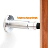 JZK 7CM-10.8CM Length Adjustable Wall Mounted Door Stop with Rubber