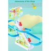 Miracland Dinosaur Electric Stair Climbing Toy, Dino Track Sliding Toy