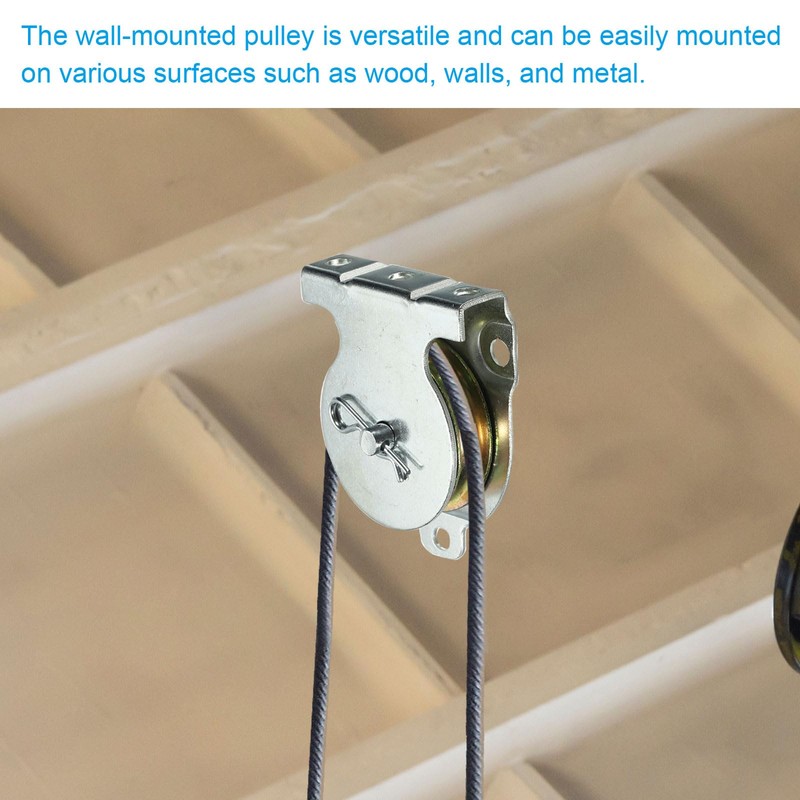 PATIKIL Ceiling Mount Single Pulley, 4 Pack 2 Inch Diameter