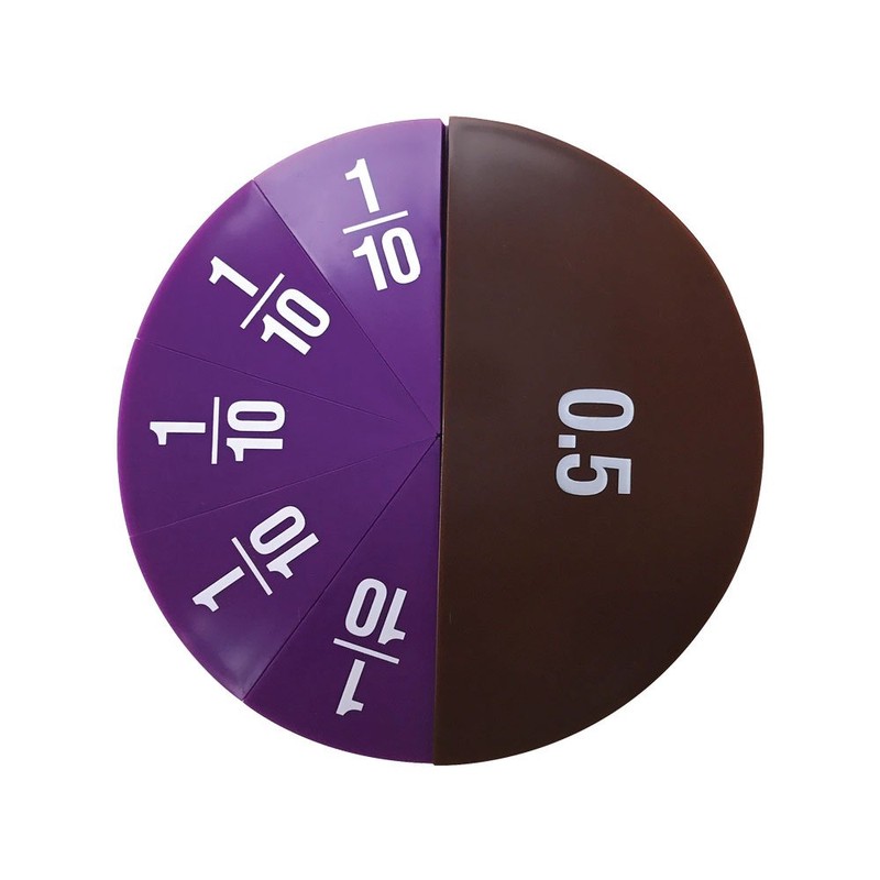 EAI Education Double-Sided Fraction/Decimal Circles - Set of 51
