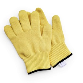 QEARSAFETY 1 Pair Long/Short Aramid Yarn Wrist Protection Gloves Heat Resistant Burning Hot Dishes/Oven/Hot Molds Heat Resistant Work Gloves (Large, Short Wrist)