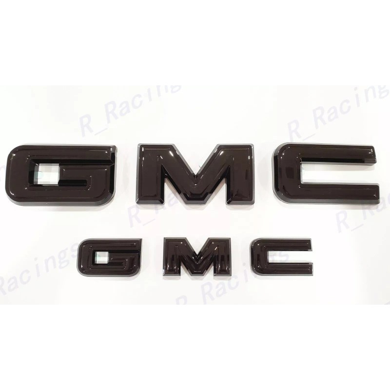 Auto OVERLAY Front & Rear Gloss Black Emblem Overlay Fit