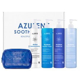 Santé Azulene Soother Series Limited 4-Piece Set (Cleansing + Toner + Lotion + Gel) / 상떼 아줄렌 수더시리즈 한정기획 4종세트 (클렌징+토너+로션+겔)