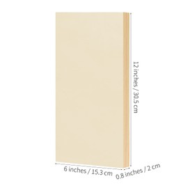 ADXCO 8 Pack Wood Panels 6 x 12 inch Wooden Canvas Board Unfinished Wooden Panel Boards for Painting, Arts, Pouring Use with Oils, Acrylics