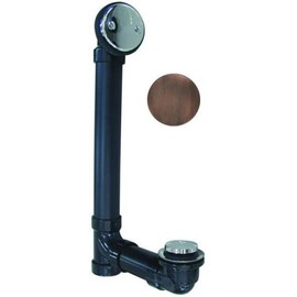 Tip Toe Waste and Overflow ABS Schedule 40, Antique Copper Finish - by Plumb USA