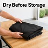 Black Lawnmower Cover for Outdoor Storage - Waterproof Anti-UV Rainproof