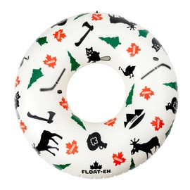 Float-EH Pool Floats Canadian Symbols Tube for Adults - Beach Floats are Thick, Durable, and Vinyl Designed - Lake Floaties Inspired by The North