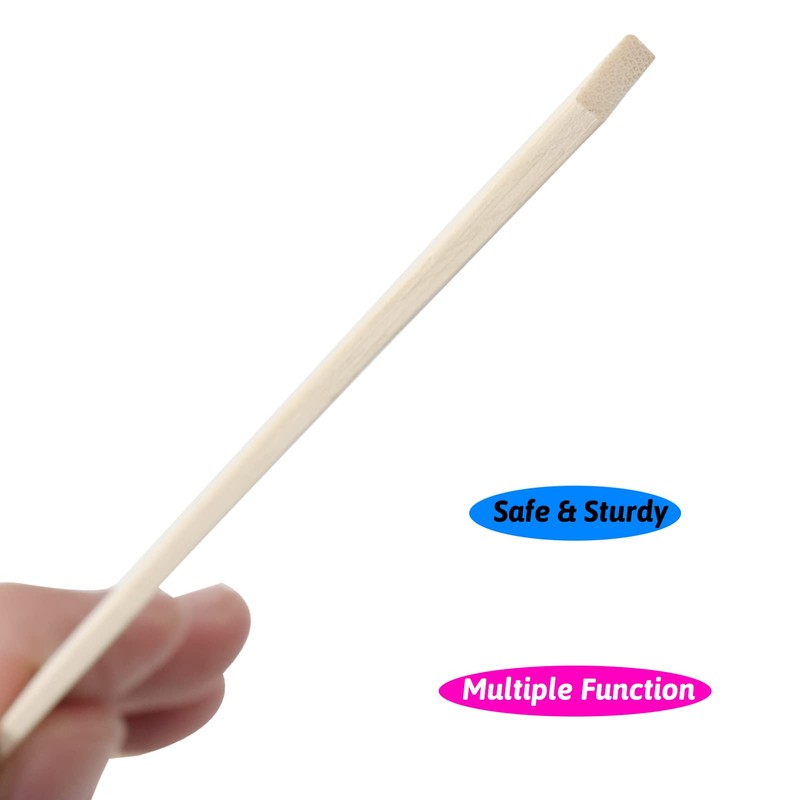 DOITEM Natural Extra Long Bamboo Wooden Craft Sticks 50 Pieces