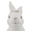 Windy Hill Collection Polyresin Glitter White Easter Rabbit Bunny Hiding