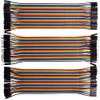 120pcs Multicolored Dupont Wire 40pin Male to Female, 40pin Male