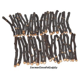 FarmerDavePetSupply 40 PEAR Thin CHEW Sticks for Small Animals