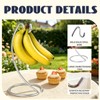 MEETOZ Banana Holder Stand, Modern Banana Hanger Hook, Banana Rack