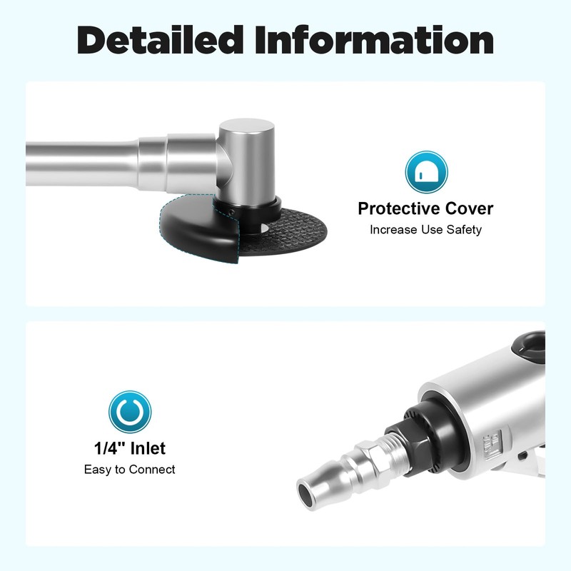 AGULIUM 3-Inch Air Cut off Tool, Long Handle Pneumatic Cut