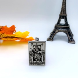 Mall of Style Aries Jewelry for Men - Tarot Necklace for Women - Emperor Hip Hop Jewelry (Aries - The Emperor)