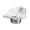 AIMALL Parrot Acrylic Stainless Steel Food Basin Box, Anti-Scattering Feeder
