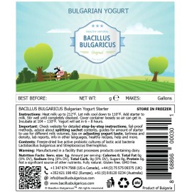 Bacillus Bulgaricus yogurt starter, culture, probiotic(make