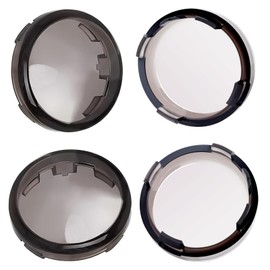 XLTOK Smoke Bullet Turn Signal Light Lens Cover Compatible with Harley Sportster Street Glide Road King Softail, Qty 4