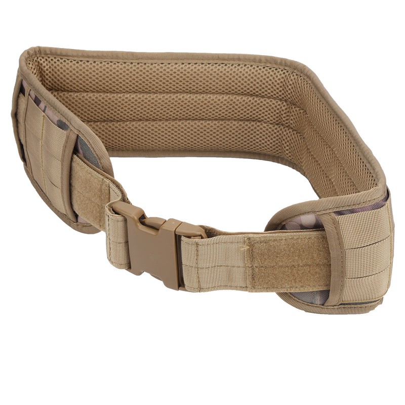 Outdoor Waist Belt Multifunctional Adjustable Military Hunting Widen Waist StrapKhaki