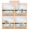 Serving Tray with Rope Handle, 2 pcs Serving Platters and