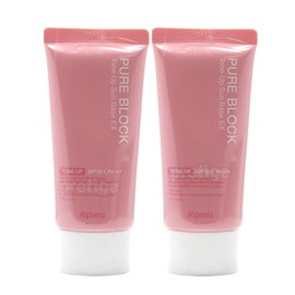 A'pieu Pure Block Tone-Up Sun Base EX 50ml+50ml - Coming soon / 어퓨 퓨어블록 톤업 선 베이스 EX 50ml+50ml-유통임박