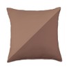 Mocha Mousse Geometric shape Throw Pillow