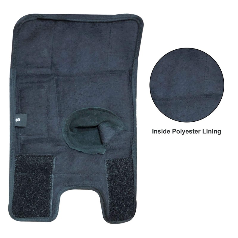 Wheelchair Cow Hide Leather Fingerless Full Open Easy Adjustable Palm