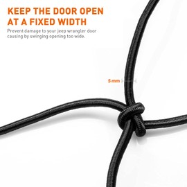 Savadicar Correas de limitación de puerta oscilante limitador de comprobación para Jeep Wrangler YJ TJ JK JKU JL JLU y Gladiator JT 2/4 puertas, accesorios interiores, amarillo