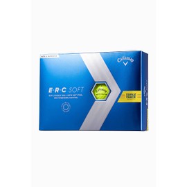 Callaway ERC SOFT YLW 23 TRPLTRK Golf Balls, 1 Dozen (12 Piece), 3 Piece, Yellow