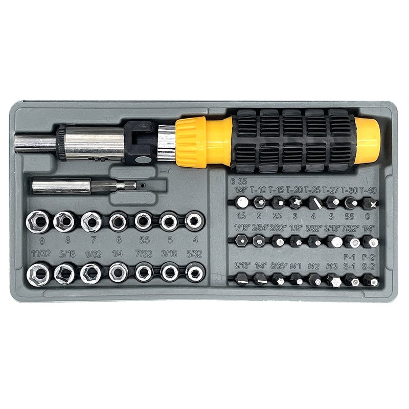 vendify® 41-Piece Socket Spanner Set Ratchet with Bit Set, Screwdriver
