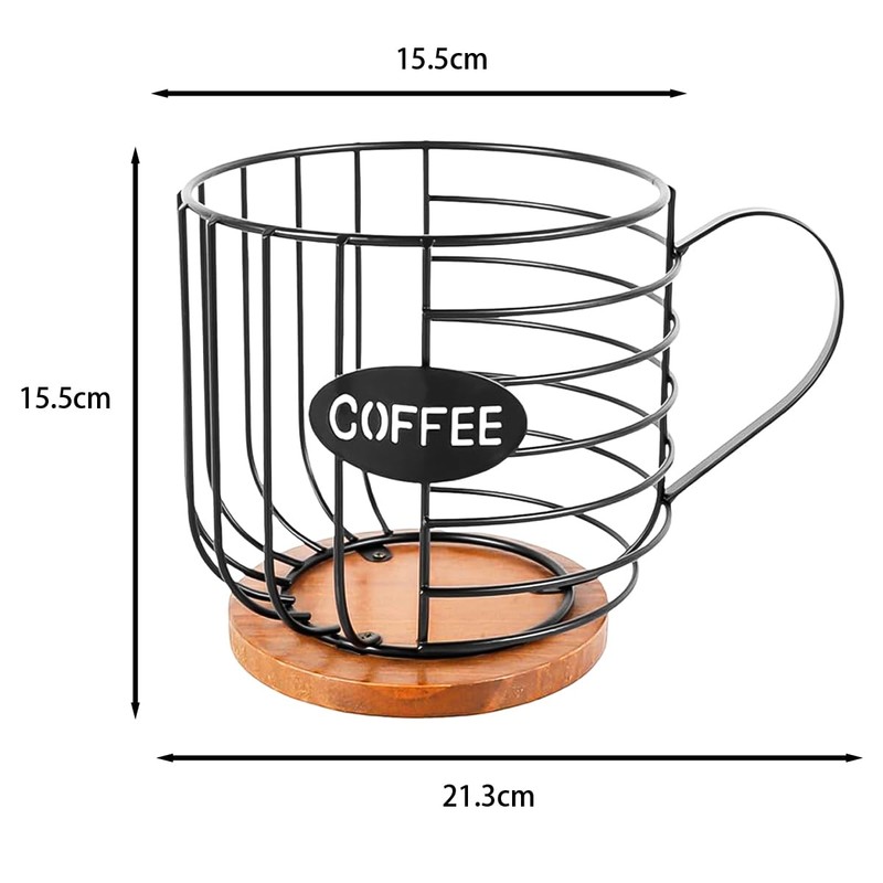 Sarini Coffee Pod Organizer Counter Coffee Capsule Holder Large Capacity