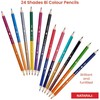 NATARAJ Bright Shades Full Size Colour Pencils & a Sharpener